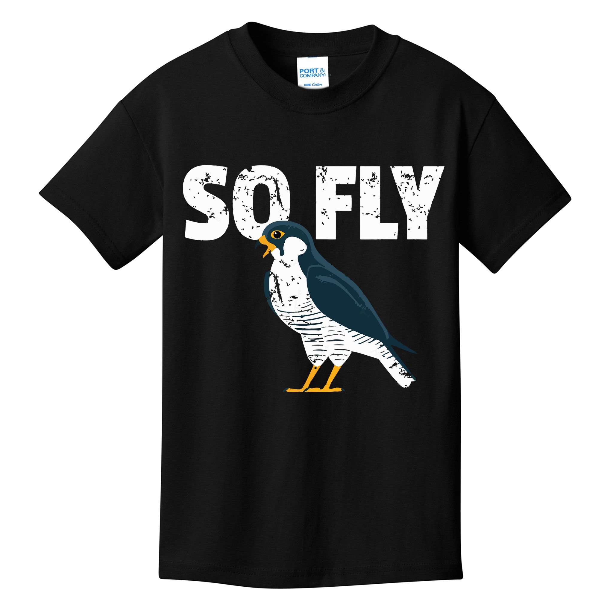 Peregrine Falcon Bird Birdwatcher Vintage Kids T-Shirt