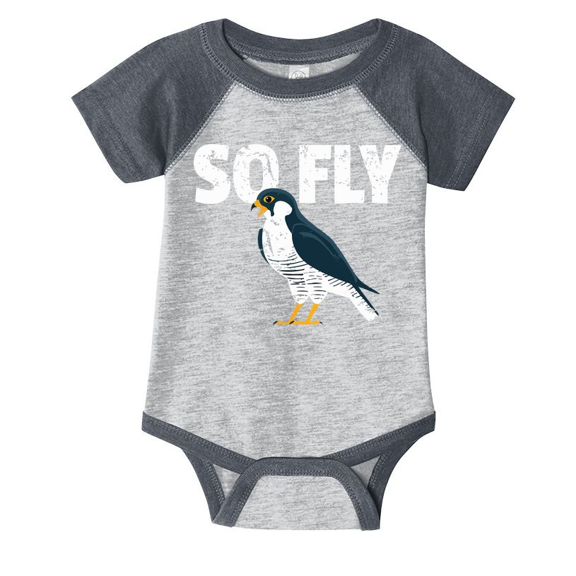 Peregrine Falcon Bird Birdwatcher Vintage Infant Baby Jersey Bodysuit