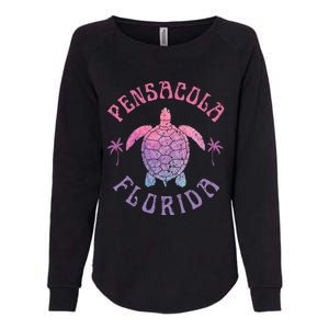 Pensacola Florida Beach Sea Turtle Summer Vacation Womens California Wash Sweatshirt