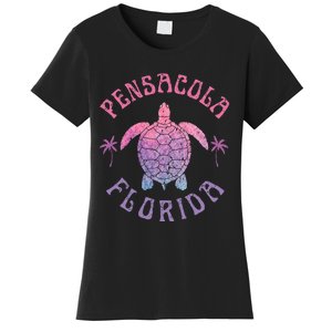 Pensacola Florida Beach Sea Turtle Summer Vacation Women's T-Shirt