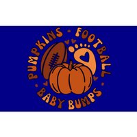 Pumpkins Football Bumps Fall Thanksgiving Pregnancy Gift Bumper Sticker