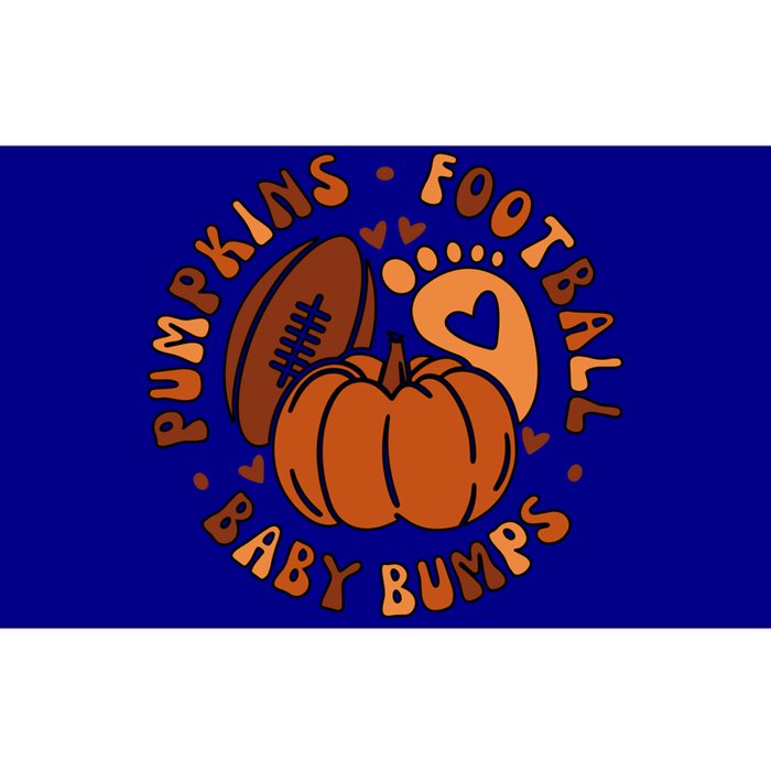 Pumpkins Football Bumps Fall Thanksgiving Pregnancy Gift Bumper Sticker