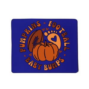 Pumpkins Football Bumps Fall Thanksgiving Pregnancy Gift Mousepad