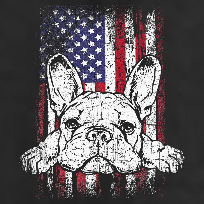 Patriotic French Bulldog American Flag Dog 11oz C Handle Ceramic Mug