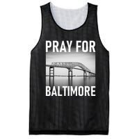 Pray For Baltimore Francis Scott Key Baltimore Bridge Mesh Reversible Basketball Jersey Tank