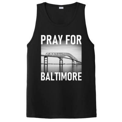 Pray For Baltimore Francis Scott Key Baltimore Bridge PosiCharge Competitor Tank