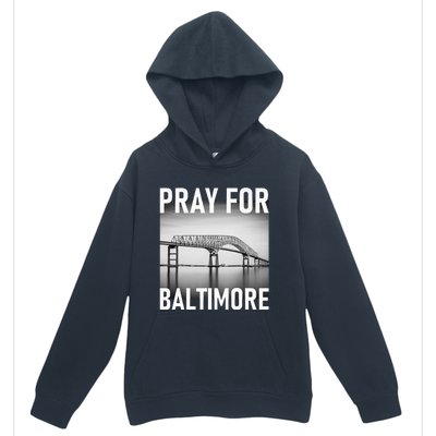 Pray For Baltimore Francis Scott Key Baltimore Bridge Urban Pullover Hoodie