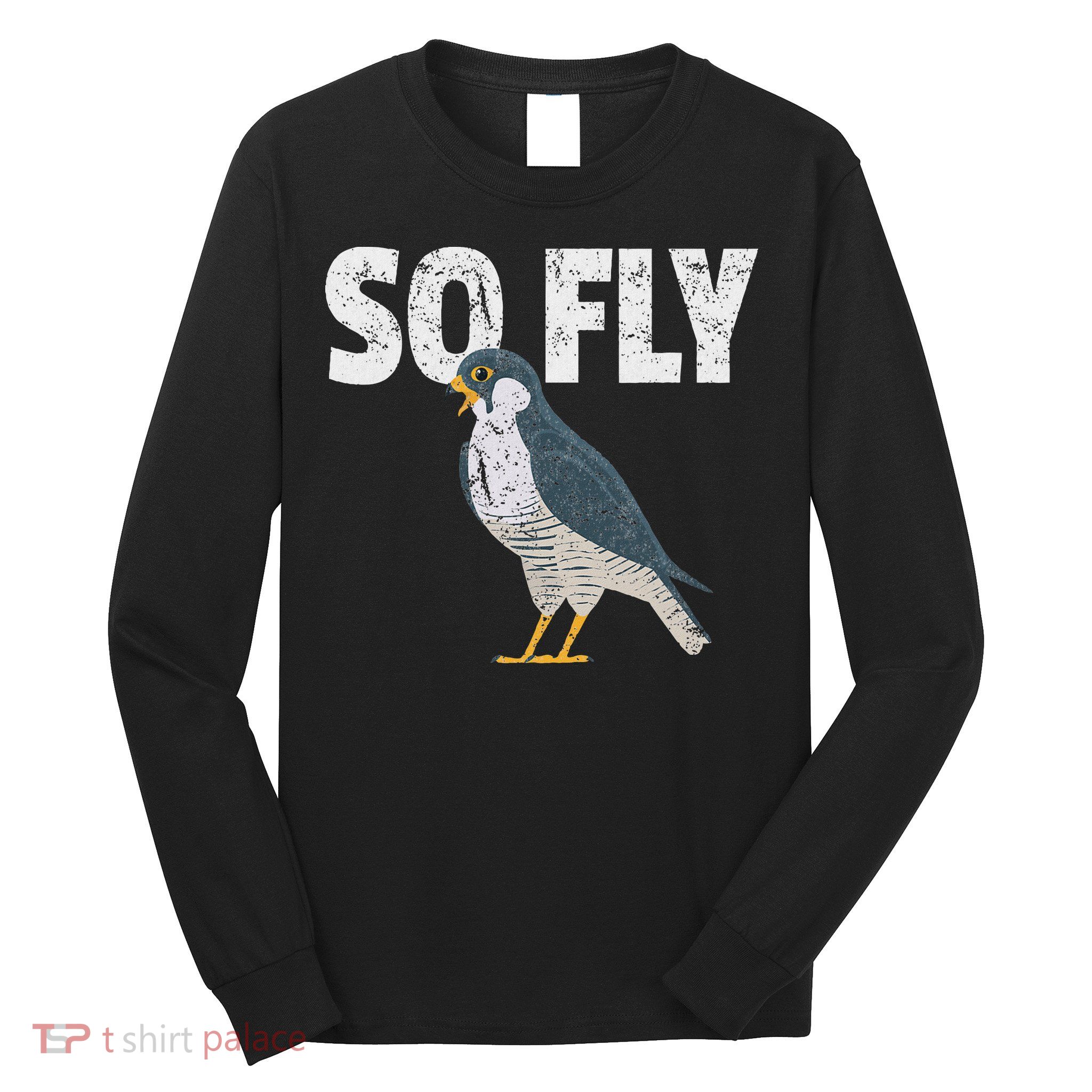 Peregrine Falcon Bird, Birdwatcher Vintage Long Sleeve Shirt