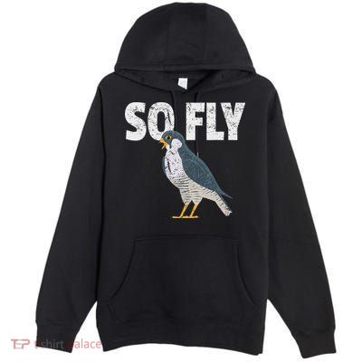 Peregrine Falcon Bird, Birdwatcher Vintage Premium Pullover Hoodie