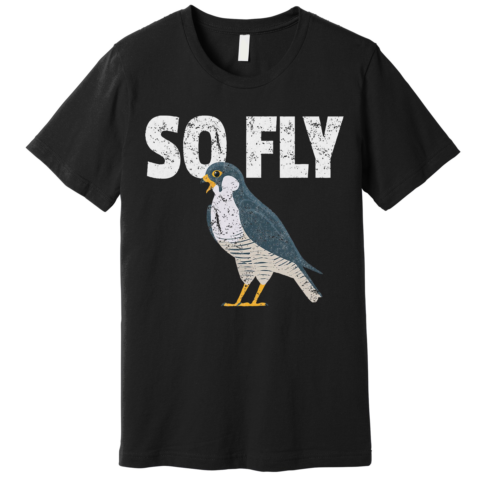 Peregrine Falcon Bird, Birdwatcher Vintage Premium T-Shirt