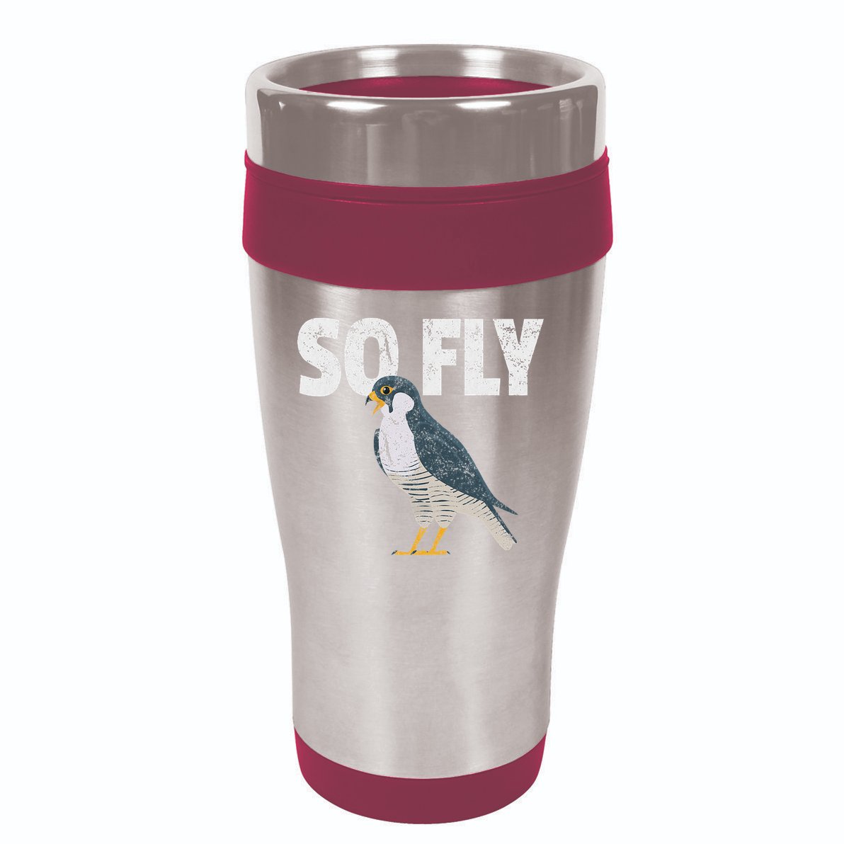 Peregrine Falcon Bird, Birdwatcher Vintage 16oz Travel Tumbler
