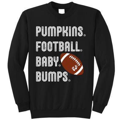 Pumpkins Football Baby Bumps Fall Thanksgiving Pregnancy Sweatshirt