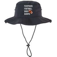 Pumpkins Football Baby Bumps Fall Thanksgiving Pregnancy Legacy Cool Fit Booney Bucket Hat