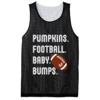 Pumpkins Football Baby Bumps Fall Thanksgiving Pregnancy Mesh Reversible Basketball Jersey Tank