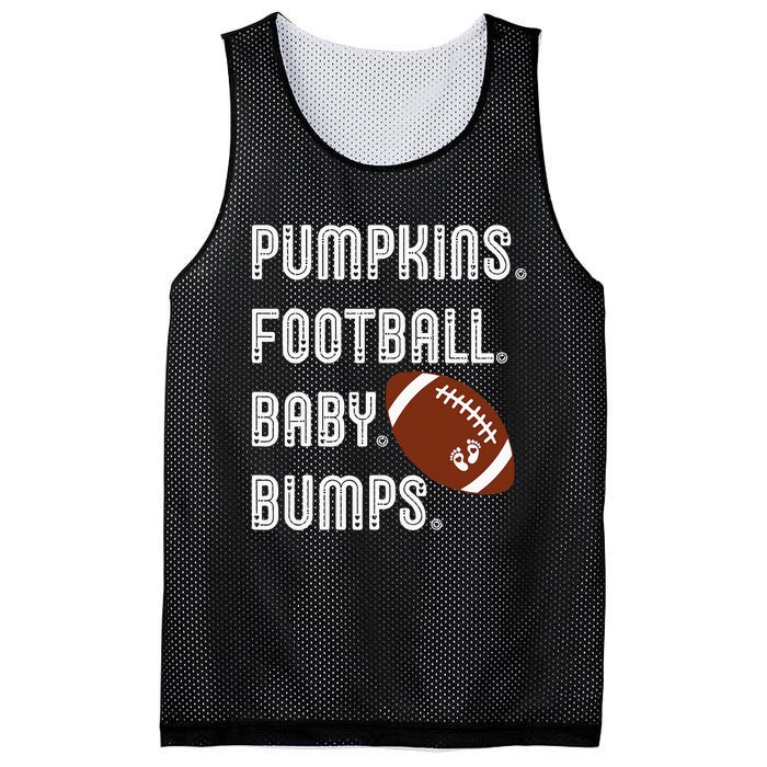 Pumpkins Football Baby Bumps Fall Thanksgiving Pregnancy Mesh Reversible Basketball Jersey Tank