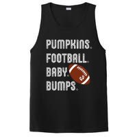 Pumpkins Football Baby Bumps Fall Thanksgiving Pregnancy PosiCharge Competitor Tank