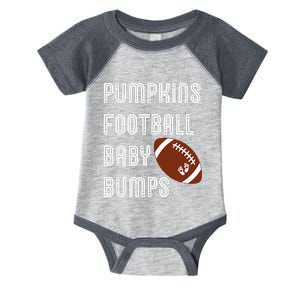 Pumpkins Football Baby Bumps Fall Thanksgiving Pregnancy Infant Baby Jersey Bodysuit