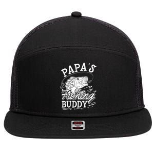 PapaS Fishing Buddy Fisher 7 Panel Mesh Trucker Snapback Hat