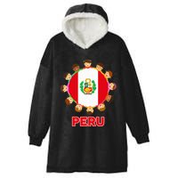 Peru Flag Baby Peruvian Hispanic Heritage Hooded Wearable Blanket