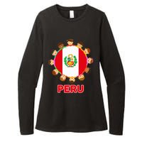 Peru Flag Baby Peruvian Hispanic Heritage Womens CVC Long Sleeve Shirt