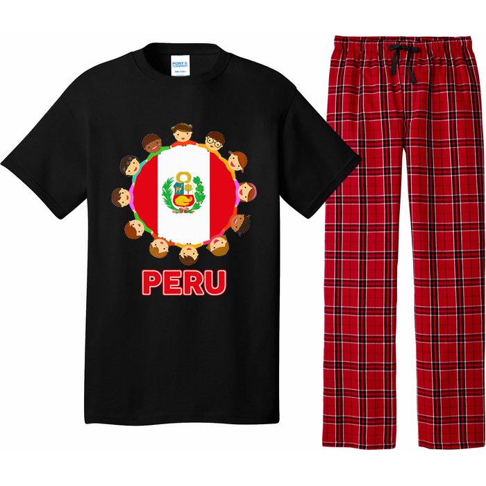 Peru Flag Baby Peruvian Hispanic Heritage Pajama Set