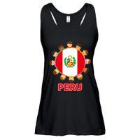 Peru Flag Baby Peruvian Hispanic Heritage Ladies Essential Flowy Tank