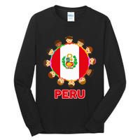 Peru Flag Baby Peruvian Hispanic Heritage Tall Long Sleeve T-Shirt