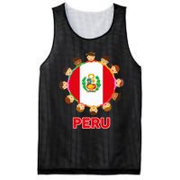 Peru Flag Baby Peruvian Hispanic Heritage Mesh Reversible Basketball Jersey Tank