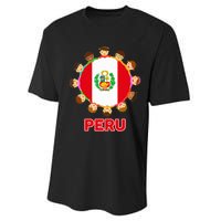 Peru Flag Baby Peruvian Hispanic Heritage Performance Sprint T-Shirt