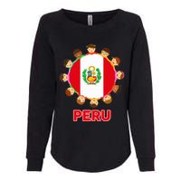 Peru Flag Baby Peruvian Hispanic Heritage Womens California Wash Sweatshirt