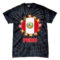 Peru Flag Baby Peruvian Hispanic Heritage Tie-Dye T-Shirt