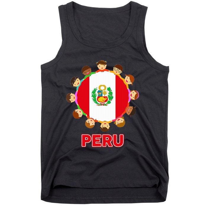 Peru Flag Baby Peruvian Hispanic Heritage Tank Top