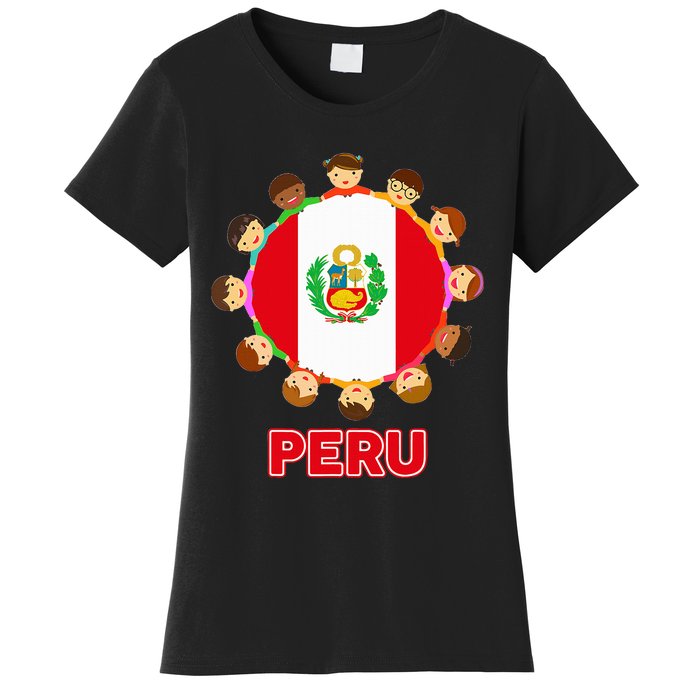 Peru Flag Baby Peruvian Hispanic Heritage Women's T-Shirt