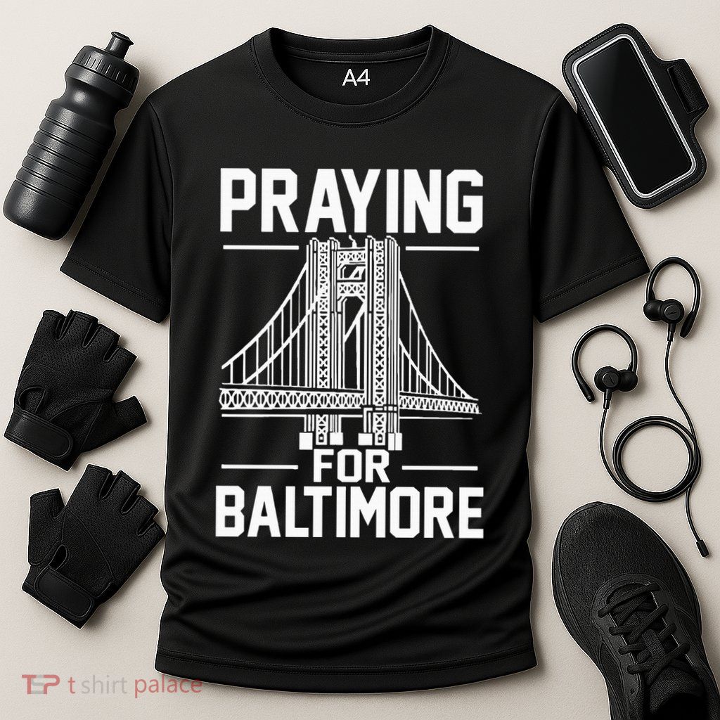 Praying For Baltimore The Baltimore Bridge Collapse Performance Shirt