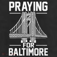 Praying For Baltimore The Baltimore Bridge Collapse Beanie