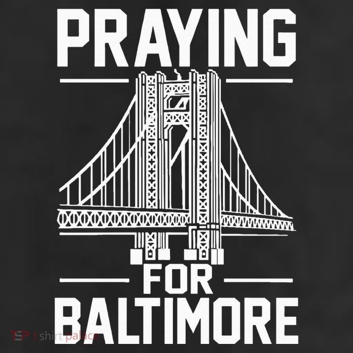 Praying For Baltimore The Baltimore Bridge Collapse 25L Jumbo Tote