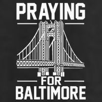 Praying For Baltimore The Baltimore Bridge Collapse Microfiber Hand Towel