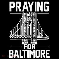 Praying For Baltimore The Baltimore Bridge Collapse Crop Top