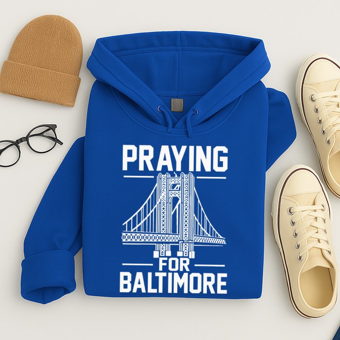 Praying For Baltimore The Baltimore Bridge Collapse Hoodie