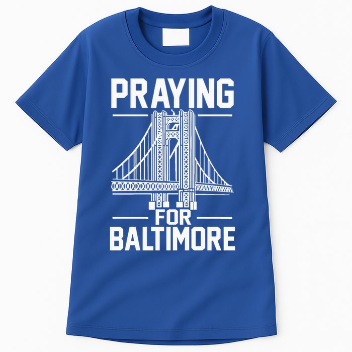 Praying For Baltimore The Baltimore Bridge Collapse Tall T-Shirt