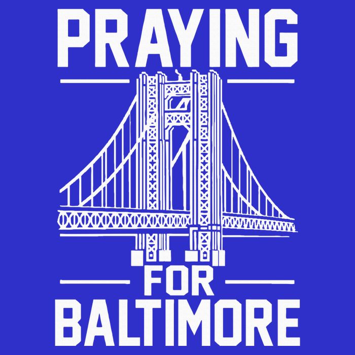 Praying For Baltimore The Baltimore Bridge Collapse Button