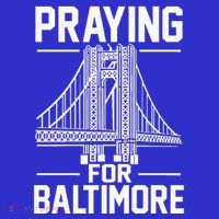 Praying For Baltimore The Baltimore Bridge Collapse Toddler Hoodie