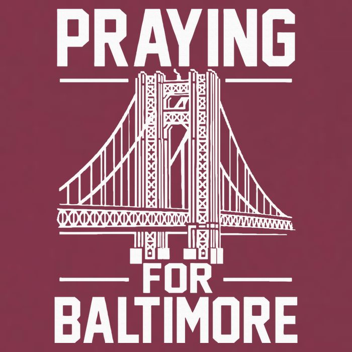 Praying For Baltimore The Baltimore Bridge Collapse 16oz Travel Tumbler