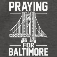 Praying For Baltimore The Baltimore Bridge Collapse Vector Backpack
