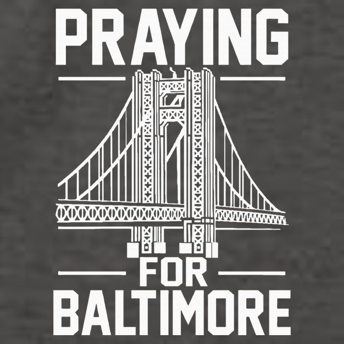 Praying For Baltimore The Baltimore Bridge Collapse Vector Backpack