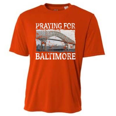 Praying For Baltimore The Baltimore Bridge Collapse Cooling Performance Crew T-Shirt