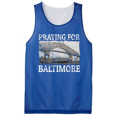 Praying For Baltimore The Baltimore Bridge Collapse Mesh Reversible Basketball Jersey Tank