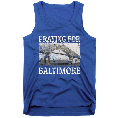 Praying For Baltimore The Baltimore Bridge Collapse Tank Top