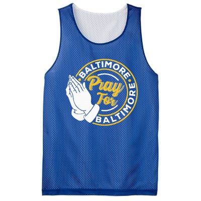 Pray For Baltimore Baltimore Strong Praying For Baltimore Mesh Reversible Basketball Jersey Tank