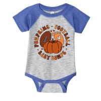 Pumpkins Football Bumps Fall Thanksgiving Pregnancy Gift Infant Baby Jersey Bodysuit